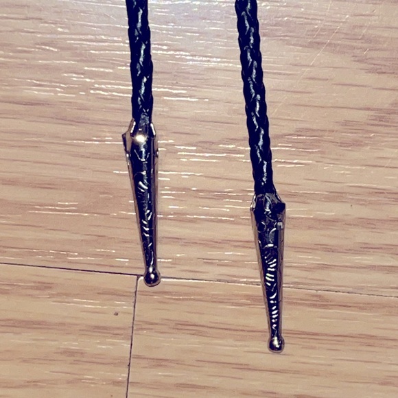 Mens BOLO WESTERN TIE HORSE SILVER BLACK BRAIDED FROM CAVENDERS - Picture 4 of 4